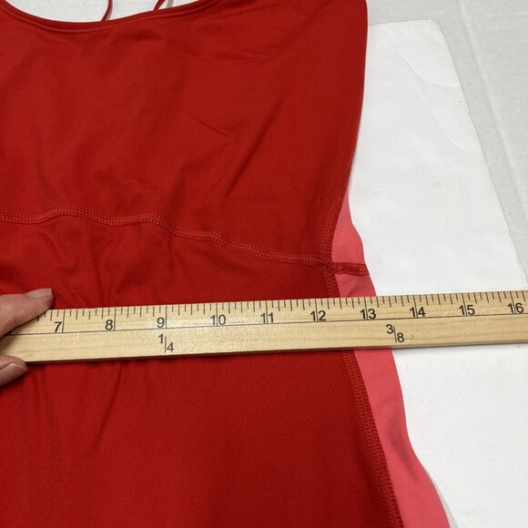 FourLaps Elevate Jumpsuit Womens L Crimson Red Athletic Fit Moisture Wicking Gym - Picture 6 of 16